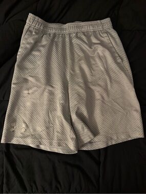 Under Armour Light Gray Athletic Performance Shorts
